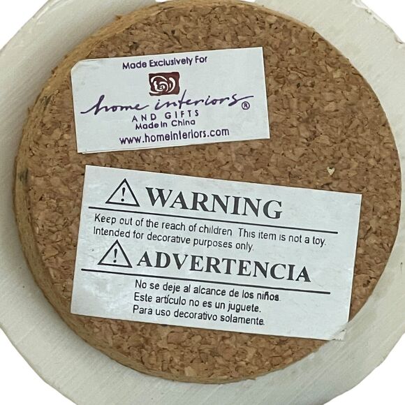 Home Interiors Snowman Family Candle Topper‎ Jar Shade Ceramic Christmas Retired - Picture 7 of 7